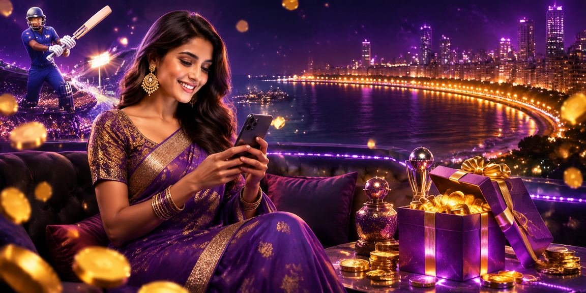 Mumbai Marine Drive cruise neon cityscape representing online gaming